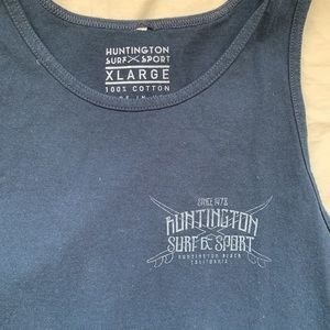 mens black surf tank